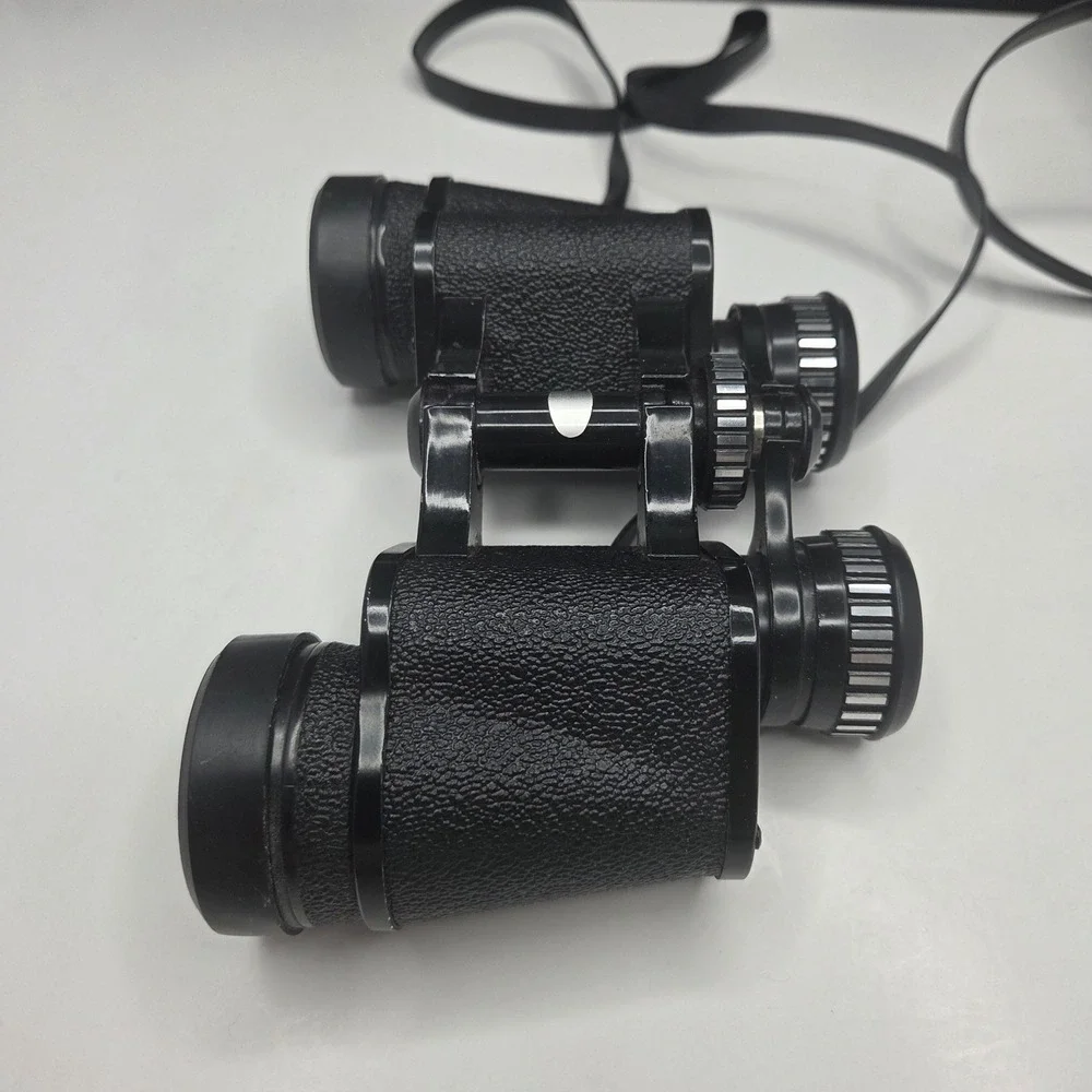 Taylor Binoculars 7x35 Wide Angle Model 2802 Black Vintage Japan Leather Case